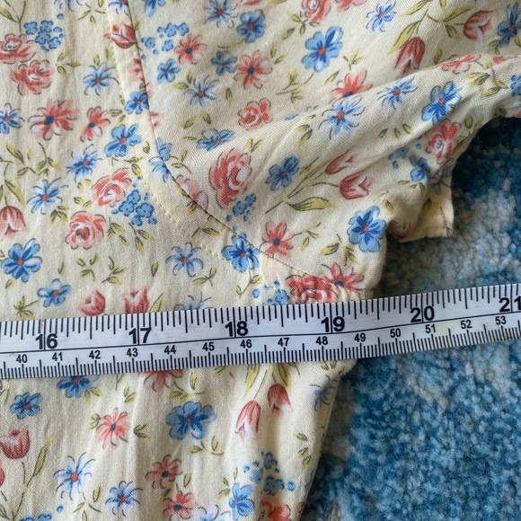 90s Yellow Floral Midi Dress | Basic Editions - Picture 9 of 11